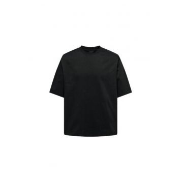 Tricou barbati -  302892341 - Bumbac - XS INTL - Negru