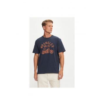 Tricou barbati -  304281150 - Bumbac - S INTL - Albastru