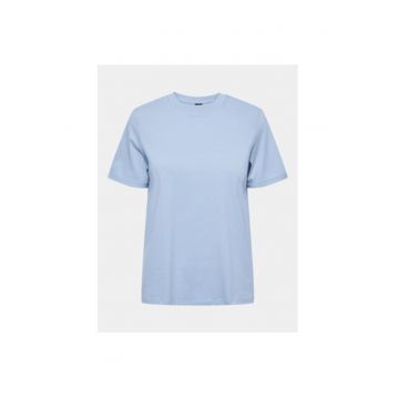 Tricou dama -  303428501 - Bumbac - XS INTL - Albastru deschis