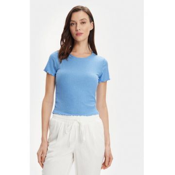 Tricou dama -  303602116 - Poliester/Viscoza - Albastru