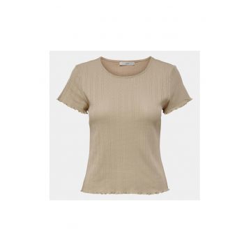 Tricou dama -  303602741 - Bej - Bumbac