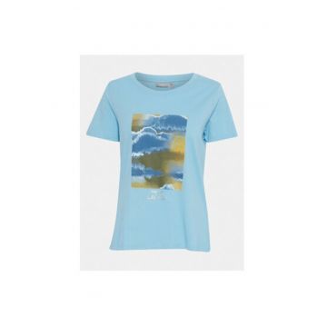 Tricou dama -  303610470 - Bumbac - M INTL - Albastru
