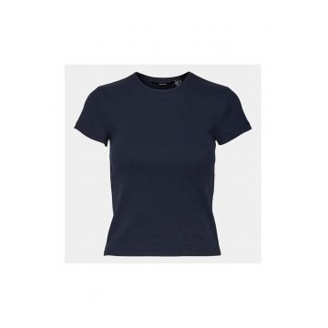 Tricou dama -  303613341 - Albastru inchis - Bumbac