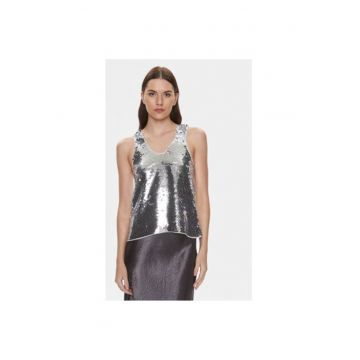 Tricou dama -  303646752 - Poliester - Argintiu