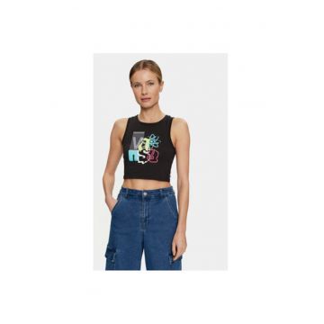 Tricou dama -  303841324 - Bumbac - Negru