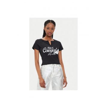 Tricou dama -  303896683 - Bumbac - Negru