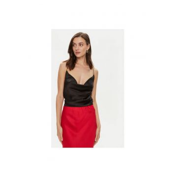 Tricou dama -  304354793 - Matase - Negru
