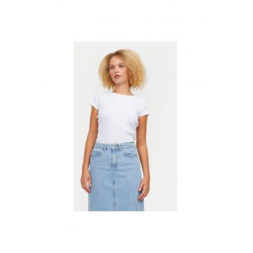Tricou dama -  304703089 - Bumbac - Alb