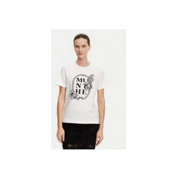Tricou dama -  304892868 - Bumbac organic - Alb