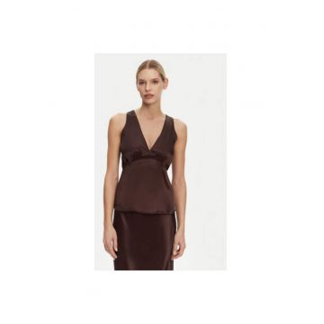 Tricou dama -  305138835 - Viscoza - Maro