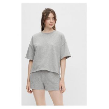Tricou dama -  31860 - Bumbac/Poliester - Gri