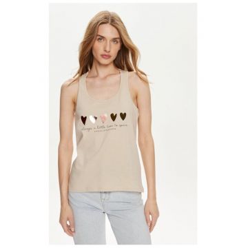 Tricou dama -  55697 - Bumbac - Ecru