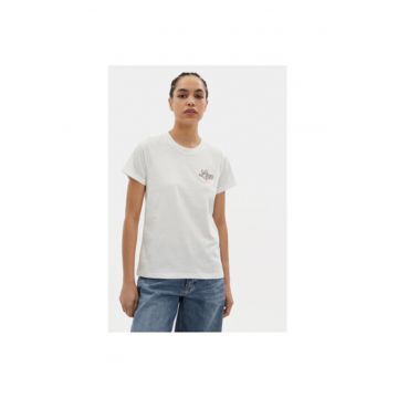 Tricou dama -  592295 - Ecru - Bumbac -
