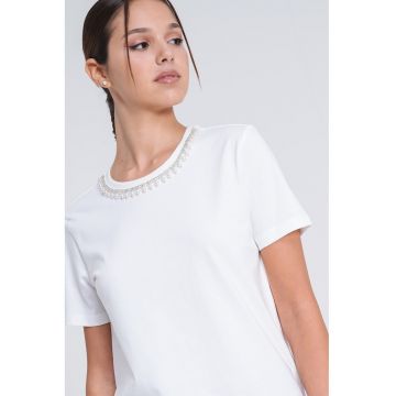 Tricou de bumbac organic cu aplicatii Jolly