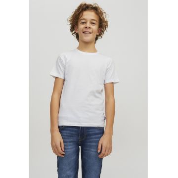 Tricou din bumbac organic cu decolteu la baza gatului