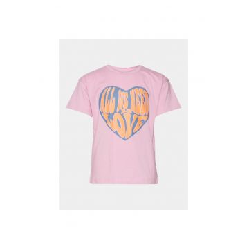 Tricou fete -  303805456 - Roz - Bumbac