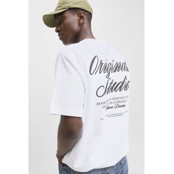 Tricou lejer de bumbac cu imprimeu logo