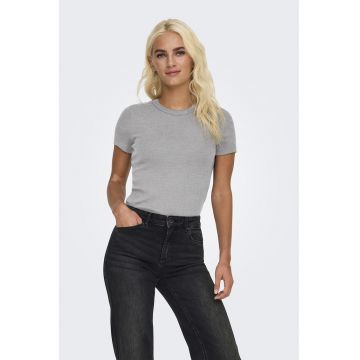 Tricou slim fit din amestec de bumbac organic Val