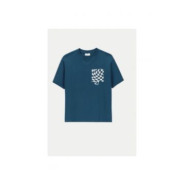 Tricou baieti -  304485251 - Bumbac - 140 CM - Albastru