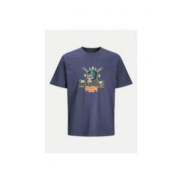 Tricou barbati -  304367878 - Bumbac - Albastru