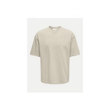 Tricou barbati -  304805547 - Bumbac/Poliester - Bej