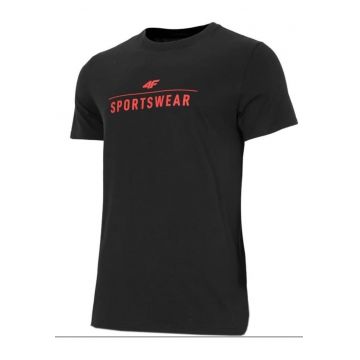 Tricou barbati -  BumbacNegru/Rosu