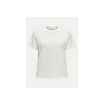 Tricou dama -  304436307 - Bumbac - Alb