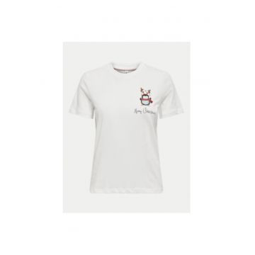 Tricou dama -  304494420 - Bumbac - Alb