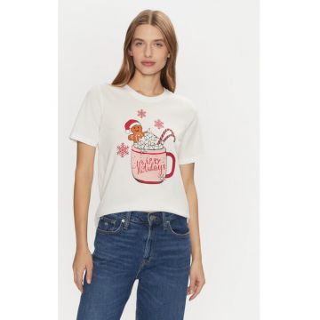 Tricou dama -  304494536 - Bumbac - Alb