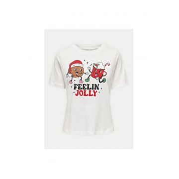 Tricou dama -  304494550 - Bumbac - Alb