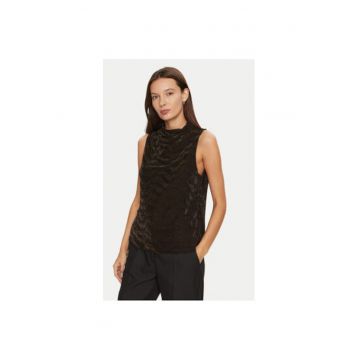 Tricou dama -  304520068 - Poliamida/Fibre metalice - Maro