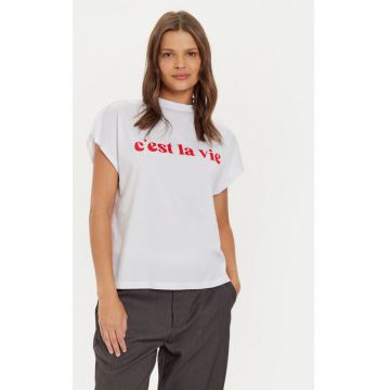Tricou dama -  304736285 - Bumbac organic - Alb
