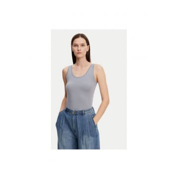 Tricou dama -  304883453 - Bumbac organic - M INTL - Albastru