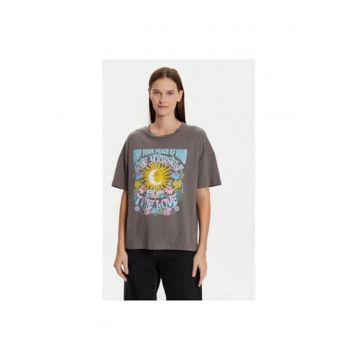Tricou dama -  304907326 - Bumbac - Gri