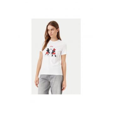 Tricou dama -  304927089 - Bumbac organic - Alb