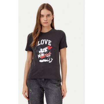 Tricou dama -  304927102 - Bumbac organic - Negru