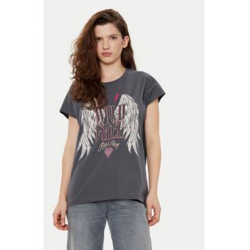 Tricou dama -  305167910 - Bumbac - XS INTL - Gri