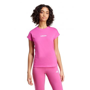 Tricou de bumbac cu decolteu la baza gatului Essentials