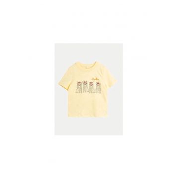 Tricou fete -  304158049 - Bumbac organic - Galben