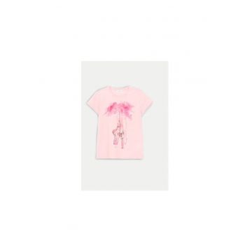 Tricou fete -  304489204 - Bumbac - Roz