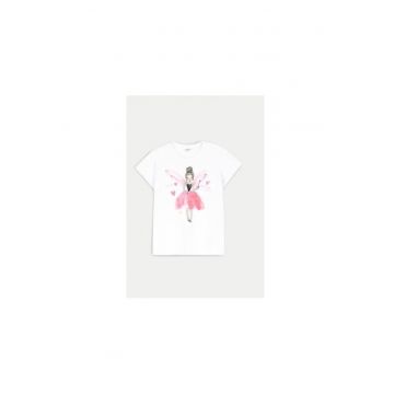 Tricou fete -  304489242 - Bumbac - Alb