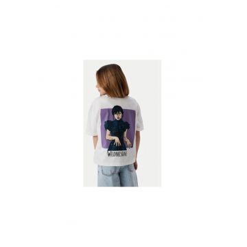 Tricou fete -  304938214 - Bumbac - Alb