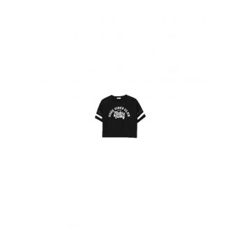 Tricou fete ZC4143201SGJ -  Bumbac/Elastan - Negru -