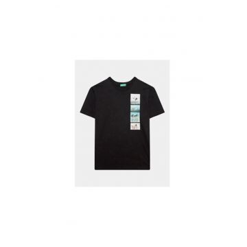 Tricou baieti -  302076765 - Bumbac - 140 CM - Negru