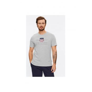 Tricou barbati -  303284770 - Bumbac - Gri