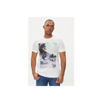 Tricou barbati -  303695033 - Bumbac organic - 2XL INTL - Alb