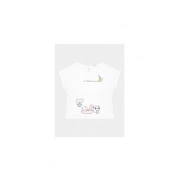 Tricou copii -  302102013 - Bumbac - Alb
