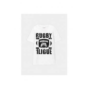 Tricou copii -  8528 - Alb - Bumbac