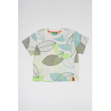 Tricou cu imprimeu si buzunar pe piept
