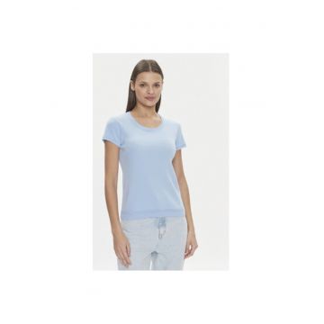 Tricou dama -  303813611 - Bumbac - Albastru
